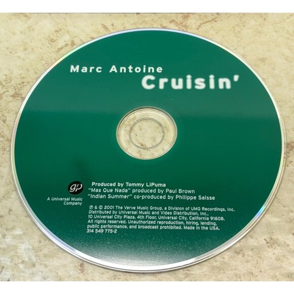 Marc Antoine Cruisin Smooth Latin Jazz CD 9 Tracks BMG Direct - Picture 4 of 6